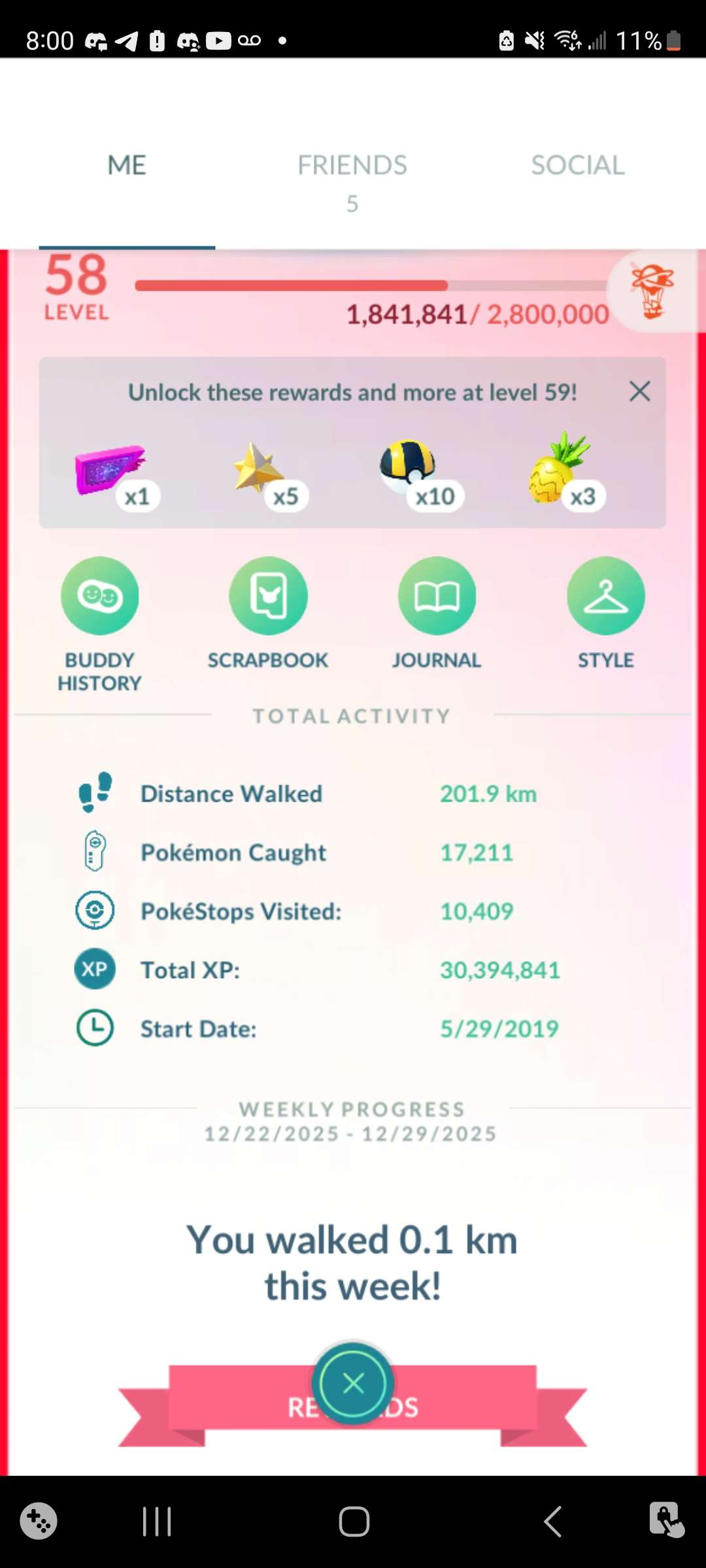2019 Pokemon GO Account
